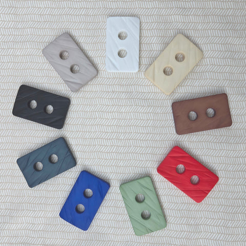 Huge! Chunky Rectangular Buttons 55mm (over 2-1/8" wide) by Dill