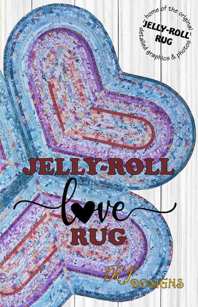 Jelly-Roll Love Rug (paper pattern)