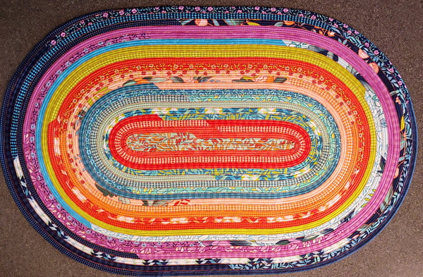 FRENCH-- Jelly-Roll Rug (PDF pattern)