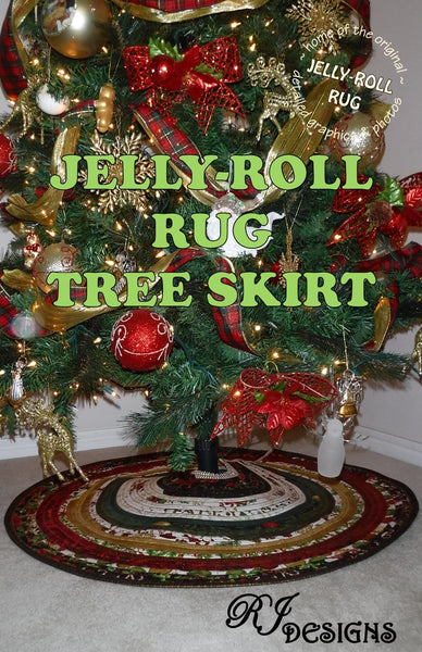 Jelly-Roll Rug Tree Skirt Pattern