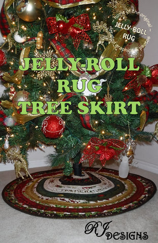 Jelly-Roll Rug Tree Skirt (paper pattern)