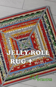 Jelly-Roll Rug+ PLUS (PDF pattern)